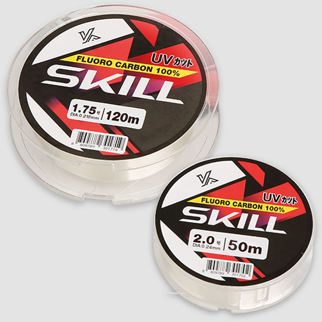 금양피싱 SKILL 후로로카본 쇼크리더 카본목줄 일본산, 50m, 1호, 1개