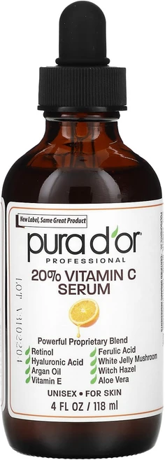 고급최고의영양제 Pura D'or 프로페셔널 20% 비타민C 세럼 118ml(4fl oz) 좋습니다 할인중, PuraDor프로페셔널20비타민C세럼118ml4floz, 118ml, 1개 - 쿠팡