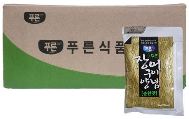 푸른식품 장어구이 순한맛 소스, 50g, 100개