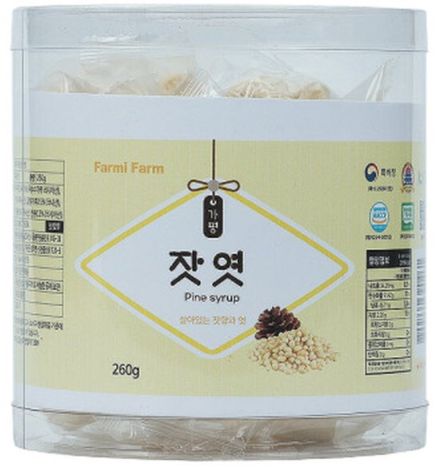 파미가평강황 가평잣엿 알과자 240g 잣 /달콤간식, 1개