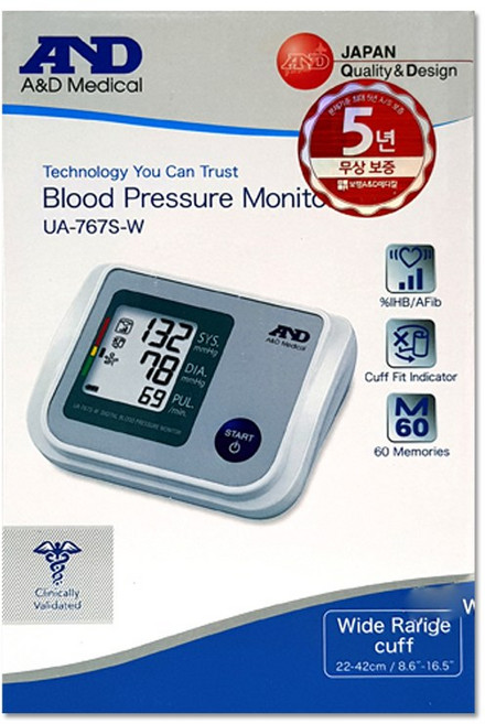 보령 AND 혈압계 UA-767S-W, 1개