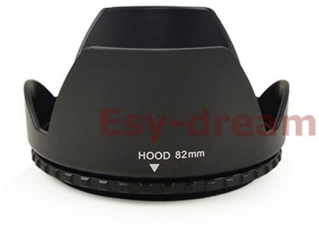 82mm 렌즈 후드 캐논 니콘 펜탁스 시그마 탐론용 크라운 플라워 페탈 모양, 1개