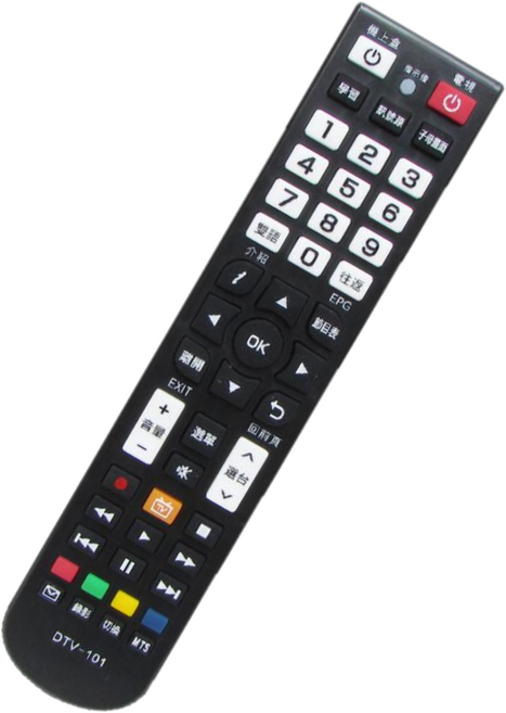 DTV-101 機上盒遙控器, 1個, 適用凱擘.台灣.TBC DTV-101