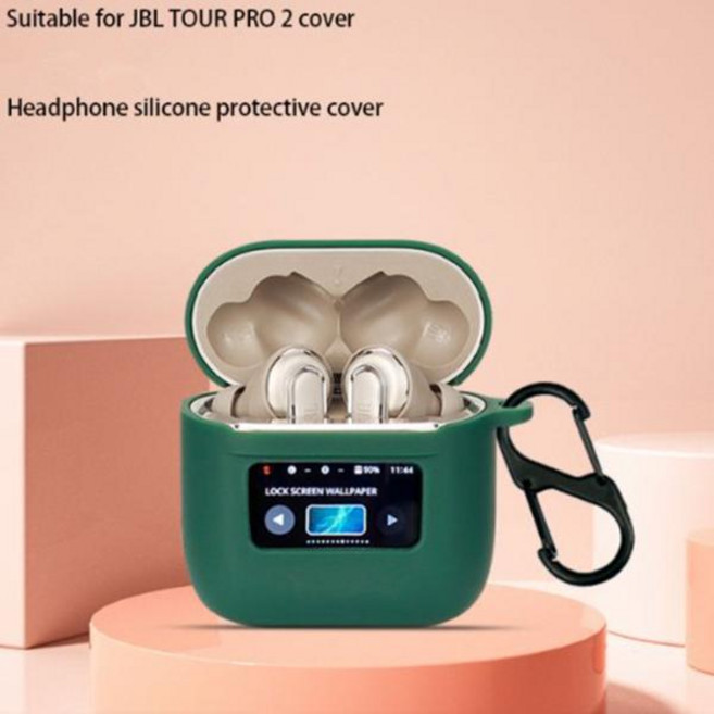 JBL Tour Pro 2/3 케이스 솔리드 컬러 이어폰 커버 Fundas 쉘 소프트 충격 방지 실리콘 이어폰 액세서리, [00] TOUR PRO 2, [00] white