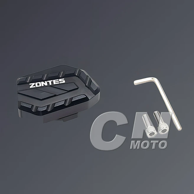 ZONTES 703F F 오토바이 확대 미끄럼 방지 수정 브레이크 페달 내마모성, 01 black