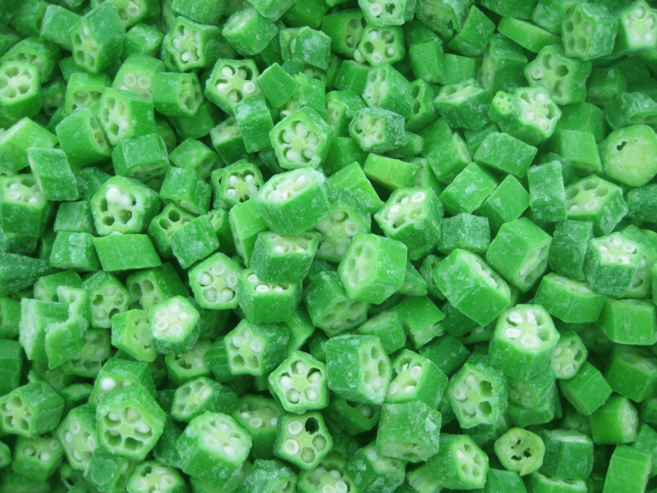 FROZEN OKRA CUT 냉동오크라컷(절단) 1KG/1PACK, 1개