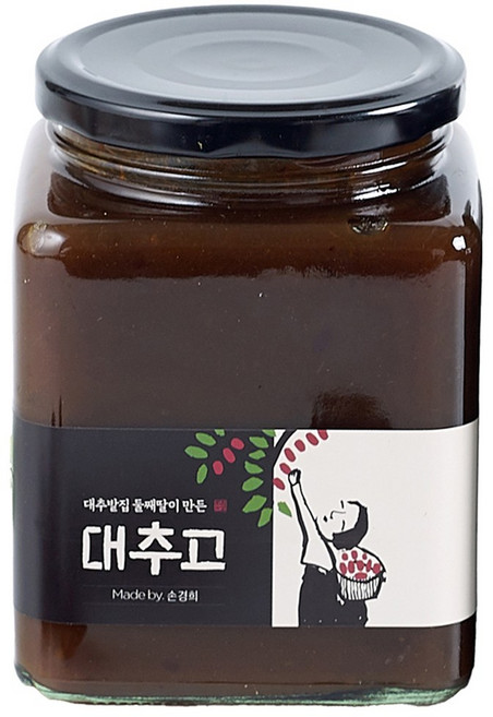 대추밭 둘째딸이 만든 수제 대추고 대추차 전통차 프리미엄 수제청 허밍테이블, 800g, 1개입, 1개