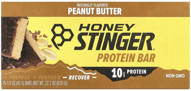 지금 곧 품절됩니다 Honey Stinger 프로틴바 피넛 부타 바 15개 개당 42g(1.5oz) 서둘러주시면 감사하겠습니다, HoneyStinger프로틴바피넛부타바15개개당42g1, 42g - 쿠팡
