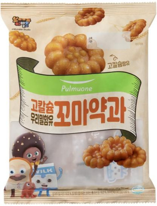 풀무원 우리밀 함유 고칼슘 꼬마약과, 밀, 200g, 9개