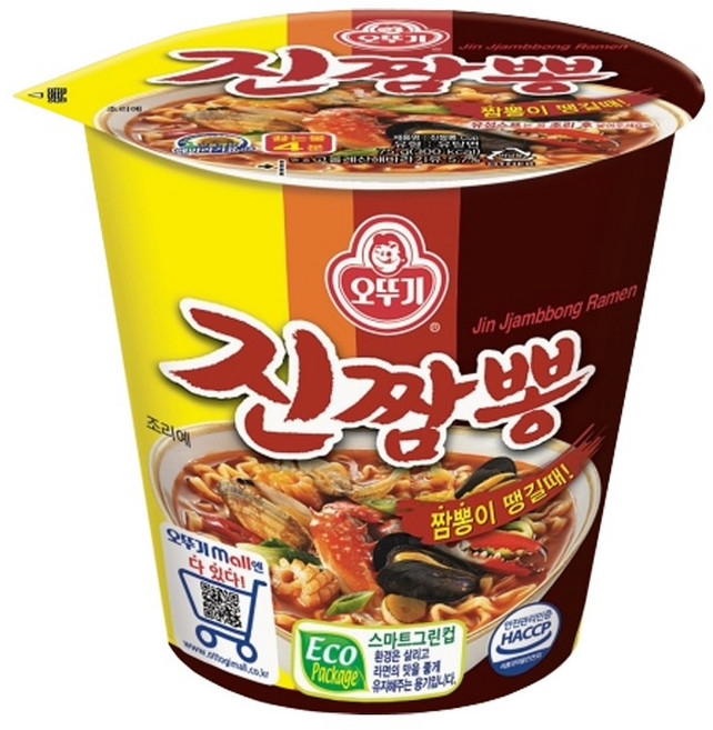 오뚜기 진짬뽕 75g, 20개