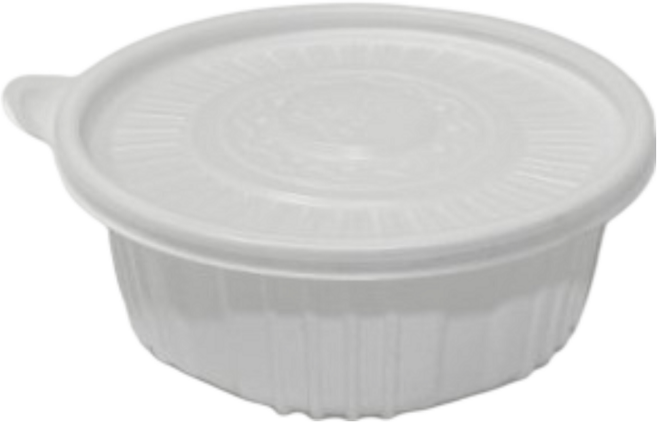 DHP 탕용기 특소 두꺼운형태 1600ml 220파이 70(H) 세트 흰색 200개 감자탕 면 칼국수