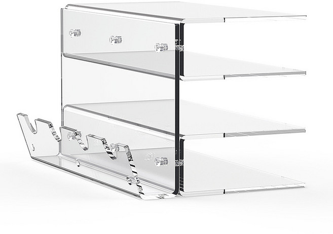 게이밍 마우스 키보드 거치대 보관함 아크릴 전시 정리정돈 디스플레이, 투명