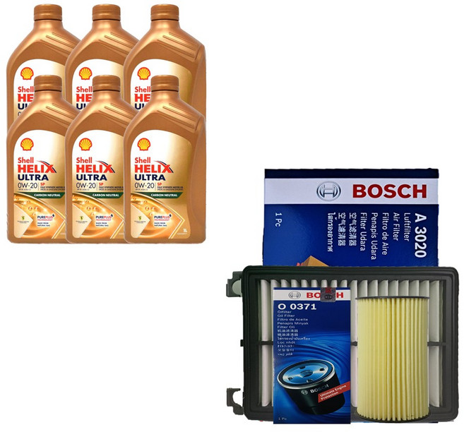 쏘렌토 MQ4 2.2 디젤 쉘 힐릭스 울트라 0W20(6L)/C5 엔진오일세트 0371-3020, 6000ml, 0w20, 1세트