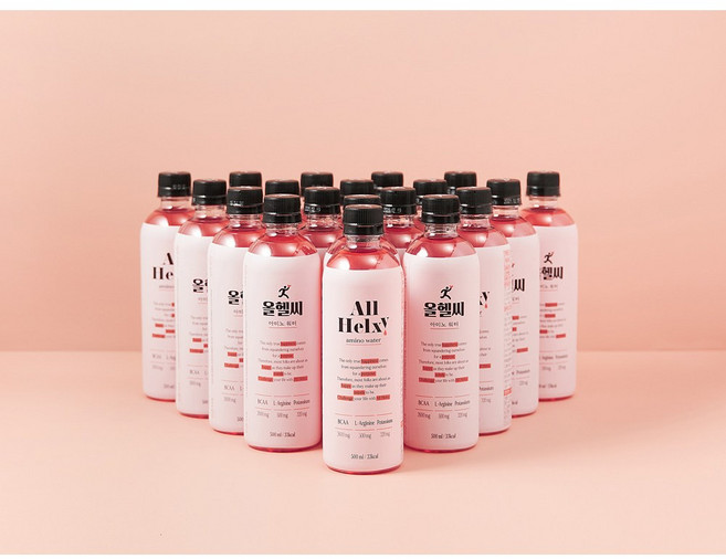 올헬씨 아미노워터 BCAA 아르기닌 칼륨 스포츠 이온음료, 500ml, 20개