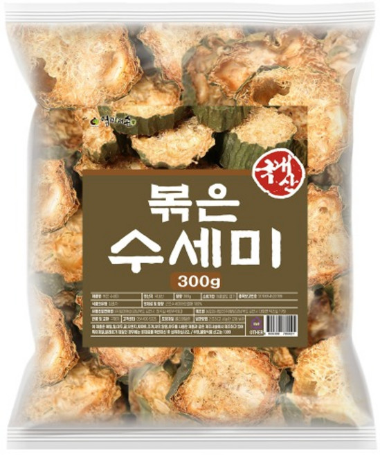 순수 100% 국내산 볶은 수세미 건조 원물 차 재료 국산 복은 수새미 열매 먹는 법 방법 말린 것, 1개