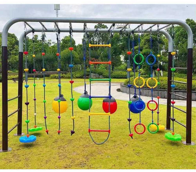 유아교육 매달리기 놀이기구 야외 로프 키즈카페 놀이, 꽃잎 그네, 1개