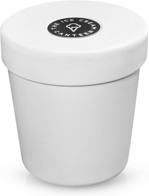 The Ice Cream Canteen 진공 보냉 아이스크림 파인트 쿨러 보냉컵, 코코넛화이트