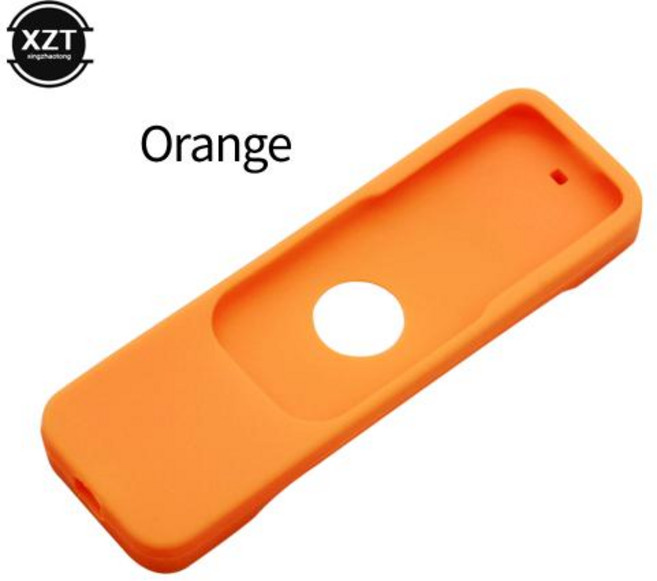 Apple TV 4K 4세대 Siri 컨트롤러 보호대용 실리콘 원격 제어 케이스 충격 방지 미끄럼 방지 보호 커버, 1개, 8. Orange