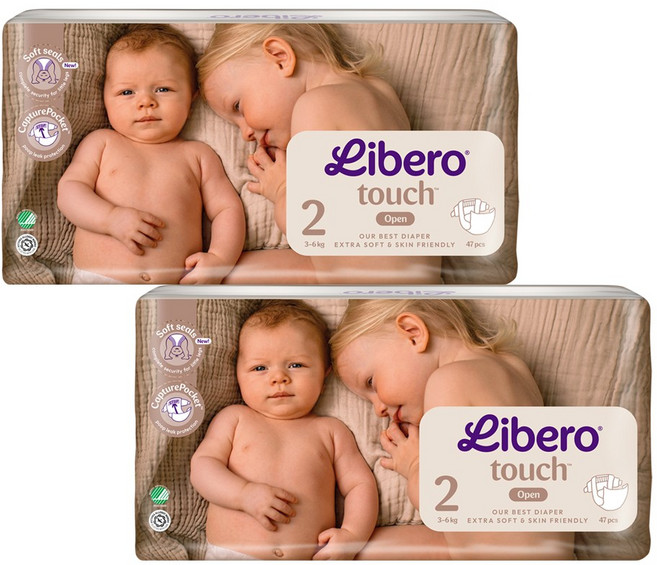 리베로 기저귀 터치 밴드형 2단계 47매 2팩, 94매