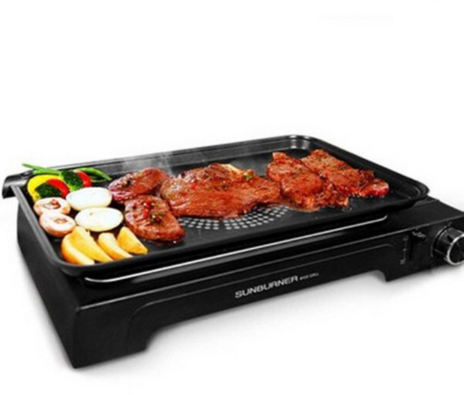 라니 가스와이드그릴 휴대용 캠핑용 가정용 부탄가스렌지 대형불판가스버너 REWG-i100B (그릴+불판+가방), 1세트