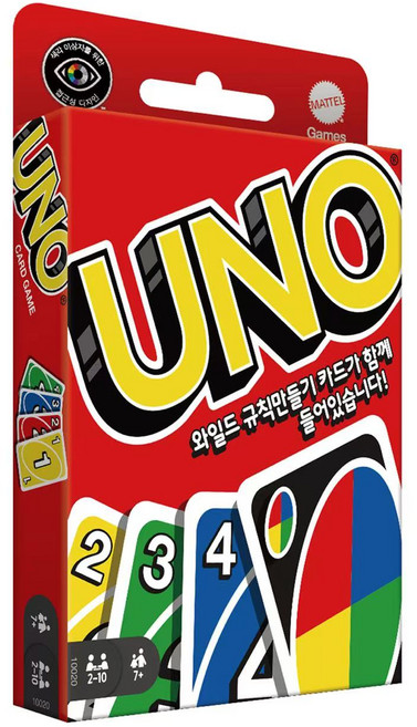 우노 보드게임, 혼합색상, 1개