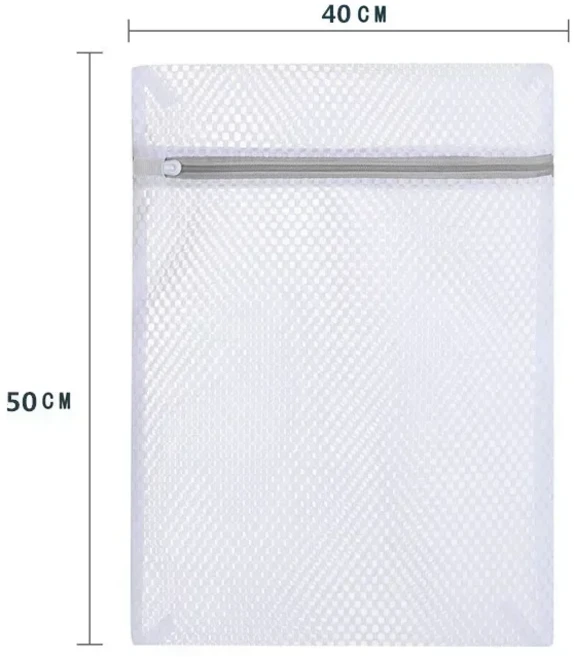 납없는 메쉬 세탁망 튼튼한 지퍼로 섬세한 옷을 보호하는 3개의 내구성 있는 세탁기에 보호합니다, 03 1Pcs, 01 40X50cm