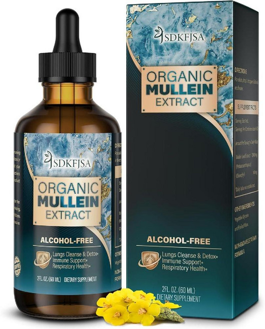 JSDKFJSA 폐용 뮬레인잎 추출물-2 fl.oz, 1개