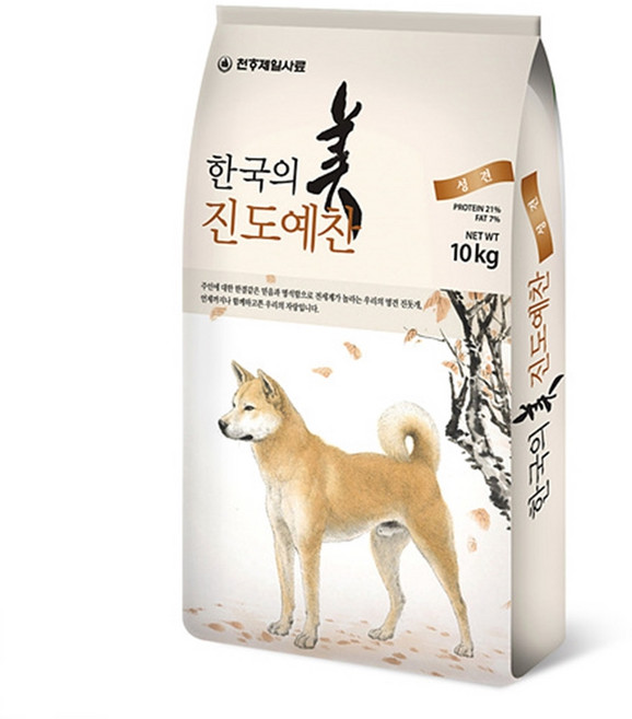 진도예찬 성견용 진돗개 건식사료, 10kg, 1개