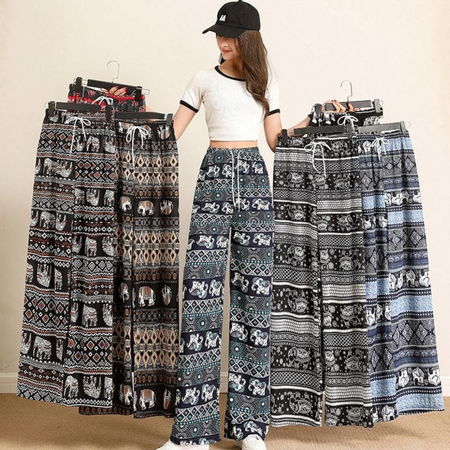 시원한 여름 태국 코끼리 밴딩 바지 khm+7400Ef