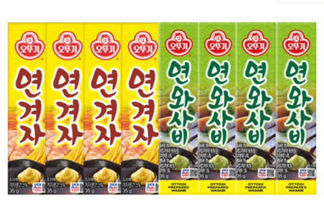 오뚜기 연와사비 +연겨자, 35g, 4개