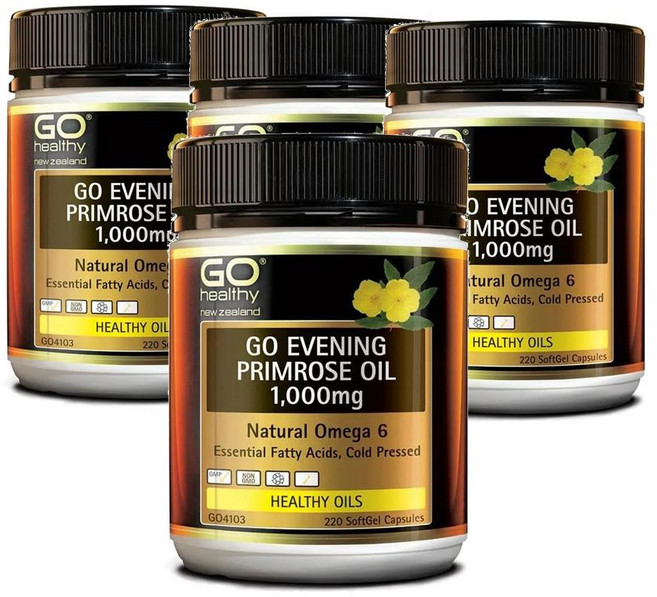 뉴질랜드 고헬씨 Go Healthy 달맞이꽃유 1 000mg 오메가6 캡슐, 4개, 220정