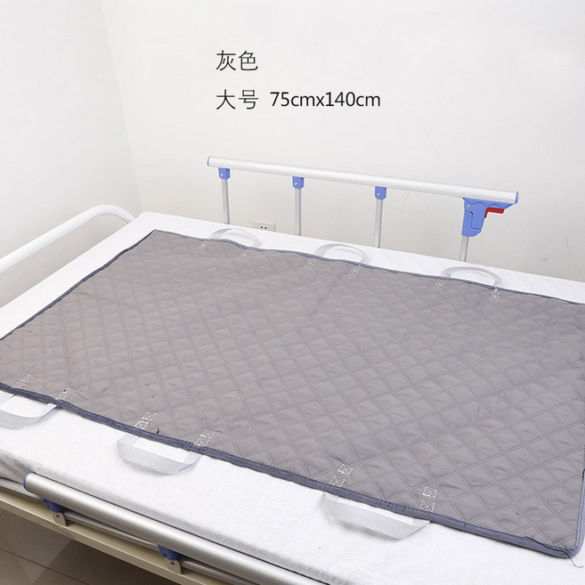 방수 매트 포대기 간병 다목적 이동벨트 재사용 마비 전신 들것 가능 리프트, 그레이체크요강75 140, 1개