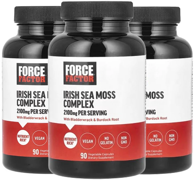 포스팩터 아이리쉬 바다이끼 복합체 2 100mg 90베지캡슐 (캡슐 1정당 700mg), 3팩, 90정 - 쿠팡