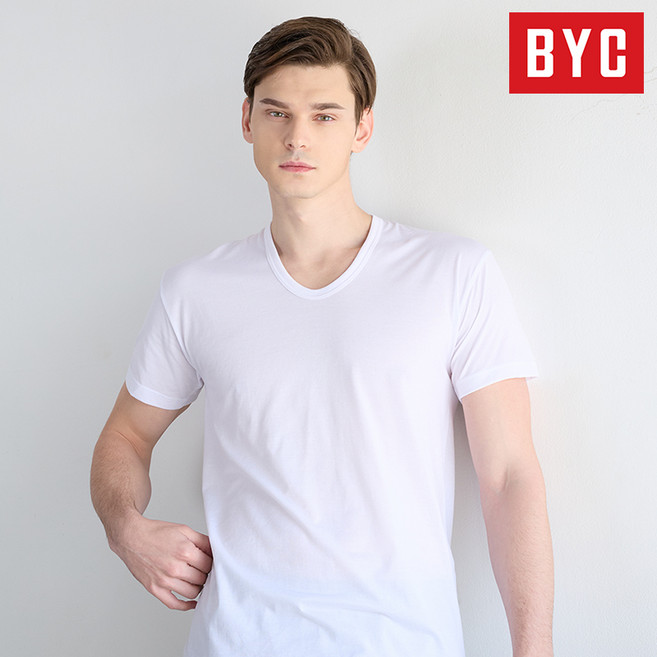 BYC 남자 더 쾌적한 에어로쉬 반팔런닝 5매 BYA1124