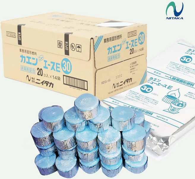 스몰파이어히트 고체연료 미니화로 카엔 고형 메탄올 15 20 25 30g 업소용 고체연료, 280개