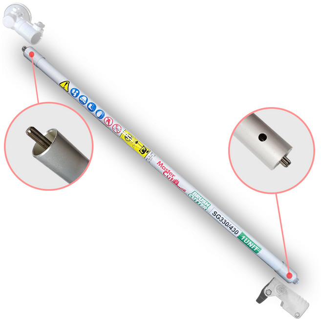예초기봉 분리형 작업대 앞봉 파이프 샤프트 24mm-7T, 수수타입, 1개
