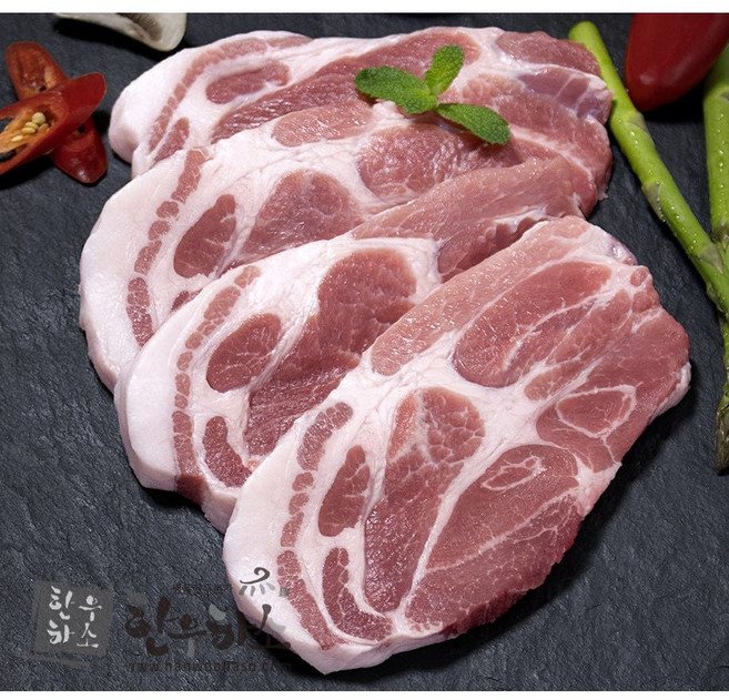 [국내산 듀록] 목살 (껍데기X) - 숯불용(2cm) + 산소포장 목삼겹 목심 키토제닉 수육 캠핑 구이 보쌈 꽃목살 [원산지:국산(전라북도 김제, 500g, 1개