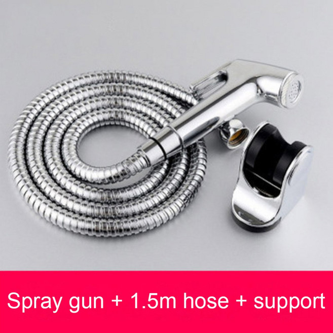 휴대용 비데 분무기 세트 304 스테인레스 스틸 스프레이 건 샤워 화장실 수도꼭지 노즐 자체 청소, 1SET G