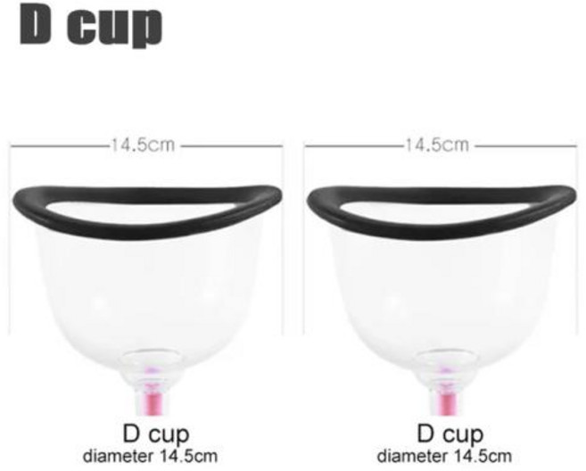 가슴마사지기 미용 유방 큰 마사지기 진공 진동 확대 젖꼭지 빨판 펌프, 8) C cup