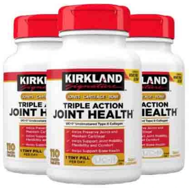 커클랜드 [3개 SET] 트리플 액션 조인트 헬스 110정 (타블렛) Kirkland Signature Triple Action Joint Health (110 Tablets), 3개 - 쿠팡