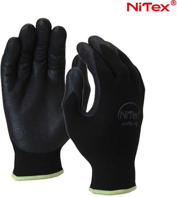 나이텍스 커플 5장 겨울용 기모장갑, M, 5개, 검정