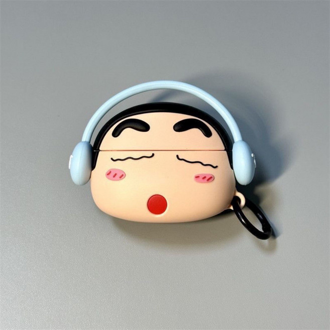 짱구 에어팟 1/2/3/4 귀여운 케이스, 블루, airpods Pro1/Pro2