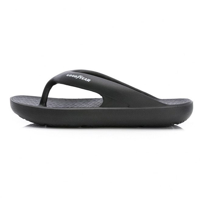 固特異GOODYEAR【夏威夷】男女款Q彈緩震夾腳拖鞋 GAWL52710, 黑色, 26 cm