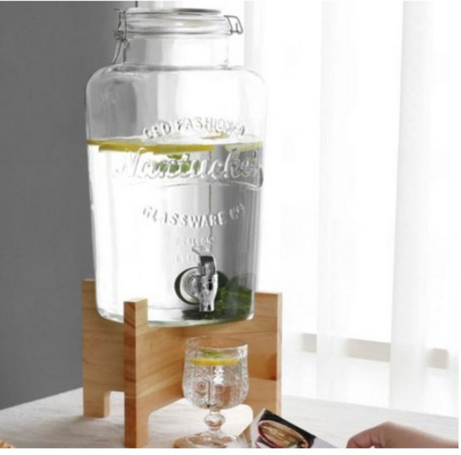 카페 물통 물 음료 디스펜서 워터 디스펜서 6L 8L, 유리병