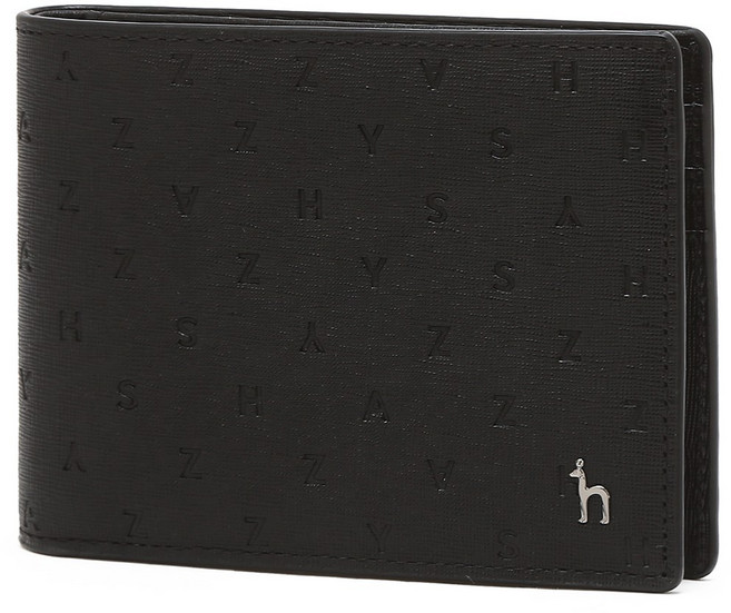 [정품]헤지스 [25FW][GOLDEN LANE] 블랙 음각패턴 소가죽 슬림 남성 반지갑 {무료선물포장+쇼핑백동봉}