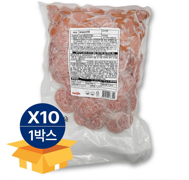 선진 부대찌개 모듬햄 1kg 냉동, 10개