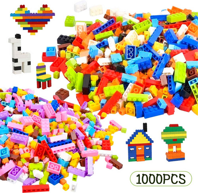 리필 블록 1000PCS 레고 호환블록 두뇌발달, 1개
