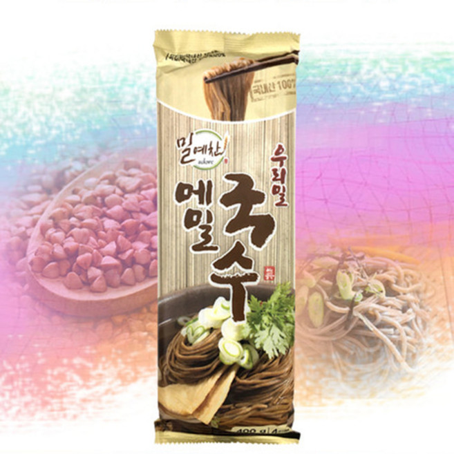 구례 우리밀 국수 유기가공 국산 100% 메밀국수 웰빙국수 400g 20인분, 메밀국수 400g x 5봉, 5개