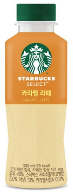 스타벅스 셀렉트 카라멜 라떼, 300ml, 24개