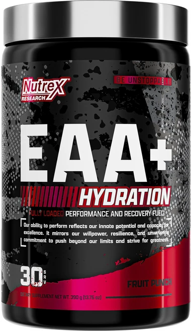 뉴트렉스리서치 EAA + 하이드레이션 프루트 펀치, 1개, 390g - 쿠팡